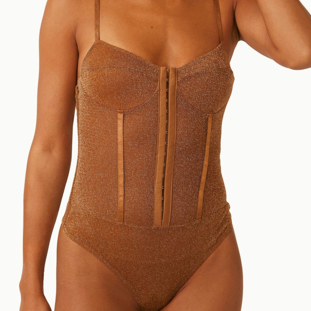 Free People Shimmer Night Corset Bodysuit - Picture 4 of 4